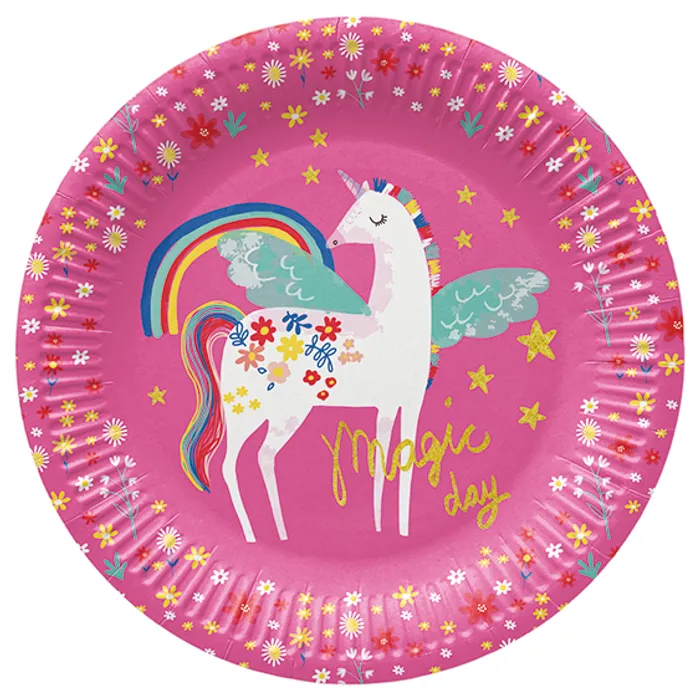 Hauptbild des Produkts Papírový talíř PAW Eco 23 cm Fairy Unicorn [8 ks]