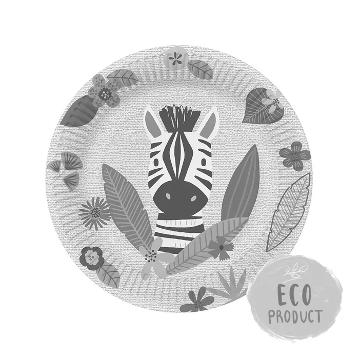 Hauptbild des Produkts Papírový talíř PAW Eco 23 cm Jungle Friends
