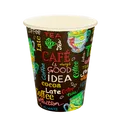 Weiteres Produktbild Pappbecher 0,3 l CTG O90mm Happy time [50 Stck]