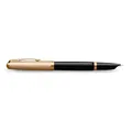 Parker 51 Deluxe Black GT 18K Feder F