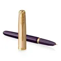 Parker 51 Deluxe Plum GT 18K Feder F