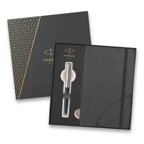 Parker 51 Midnight Blue CT Kugelschreiber, Geschenkset mit Notizbuch