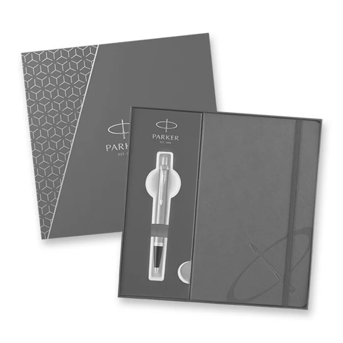 Hauptbild des Produkts Parker IM Brushed Metal GT sada kuličkové pero a zápisník