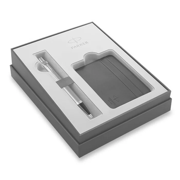 Hauptbild des Produkts Parker IM Essential Stainless Steel CT kuličková tužka, dárková sada s pouzdrem na karty