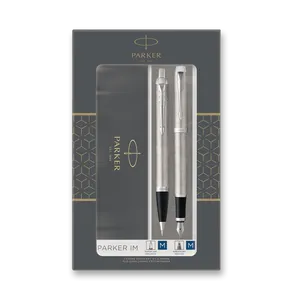 Parker IM Stainless Steel CT Füllfederhalter- und Kugelschreiber-Set