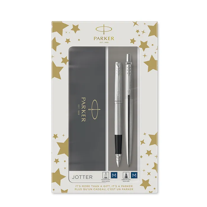 Hauptbild des Produkts Parker Jotter Stainless Steel CT sada kuličková tužka a plnicí pero