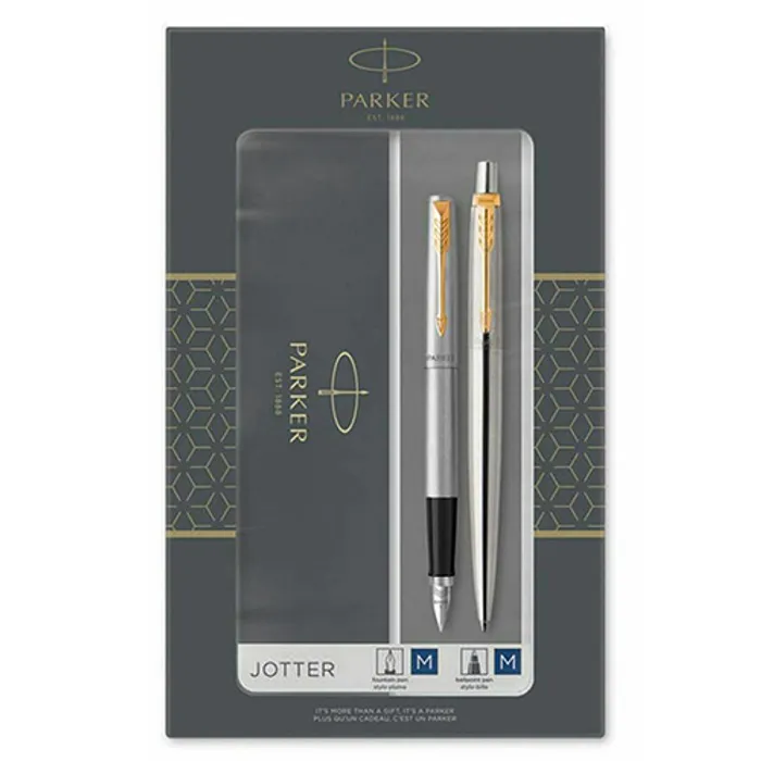 Hauptbild des Produkts Parker Jotter Stainless Steel GT sada plnicí pero a kuličková tužka