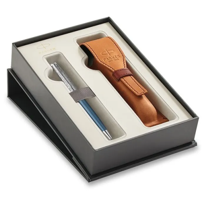 Hauptbild des Produkts Parker Sonnet Premium Metal Blue CT kuličková tužka, dárková sada s pouzdrem