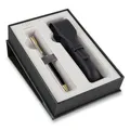 Parker Sonnet GT Kugelschreiber-Geschenkset in Silber und Schwarz mit Lederetui