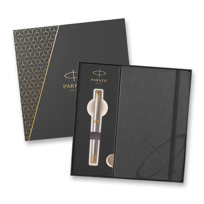 Hauptbild des Produkts PARKER Sonnet Stainless Steel GT sada kuličkové pero a zápisník