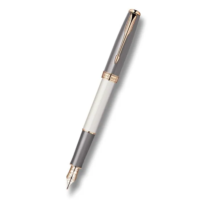 Hauptbild des Produkts Parker Sonnet Subtle Grey Pearl 18K plnící pero, hrot F