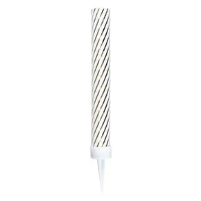 Partyfontäne 12 cm – goldene Streifen