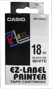 Klebeband, 18 mm x 8 m, CASIO, weiß-schwarz