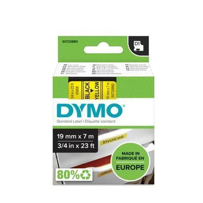 Hauptbild des Produkts Páska, 19 mm x 7 m, DYMO "D1", žlutá-černá