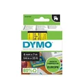 Klebeband, 6 mm x 7 m, DYMO „D1“, gelb-schwarz