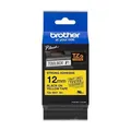 Klebeband, fest, 12 mm x 8 m, BROTHER, gelb-schwarz