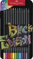 Buntstift Black Edition, Blechdose 12 Stück Faber-Castell 116413