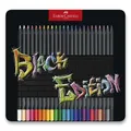 Faber-Castell 116425 Black Edition Buntstift, Blechdose 24 Stk