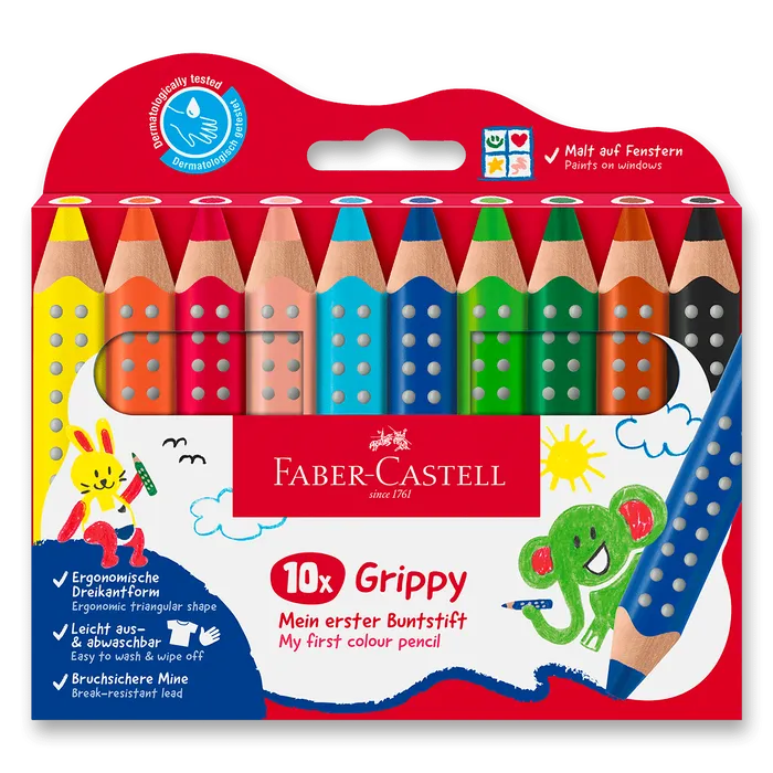 Hauptbild des Produkts Pastelka Faber-Castell Grippy - 10 barev