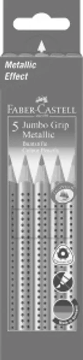 Hauptbild des Produkts Pastelka Jumbo Grip Metallic, pap.krabička 5ks Faber Castell 110993