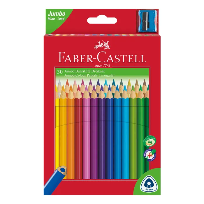Hauptbild des Produkts Pastelka Jumbo trojhranné, pap.krabička 30ks Faber Castell 116530