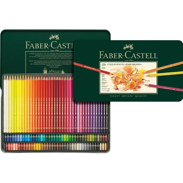 Hauptbild des Produkts Pastelka Polychromos plech.krabička 120ks Faber Castell 110011