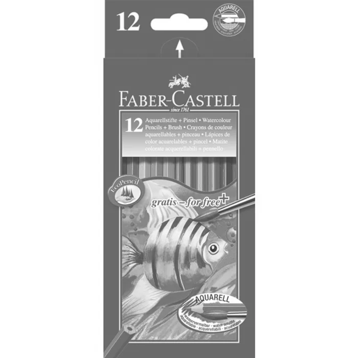Hauptbild des Produkts Pastelky Akvarelové pap.krabička 12ks + štěteček Faber Castell 114413
