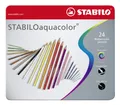 Weiteres Produktbild STABILO aquacolor Aquarellstifte, Metallverpackung, 24 Stück in verschiedenen Farben