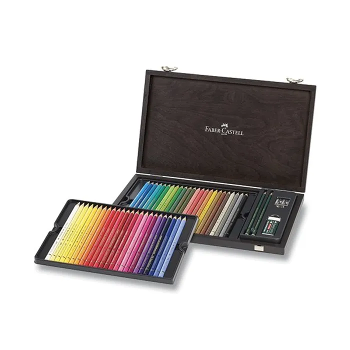 Hauptbild des Produkts Pastelky Faber-Castell 110006 Polychromos dřevěná kazeta, 48 barev