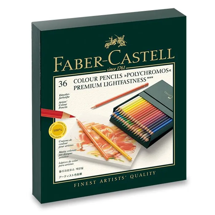 Hauptbild des Produkts Pastelky Faber-Castell 110038 Polychromos studio box, 36 ks