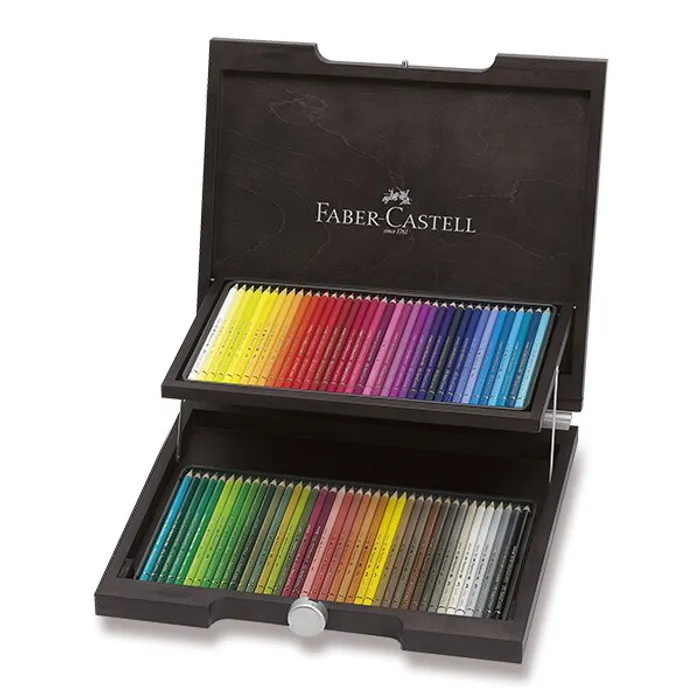 Hauptbild des Produkts Pastelky Faber-Castell 110072 Polychromos dřevěná kazeta, 72 barev