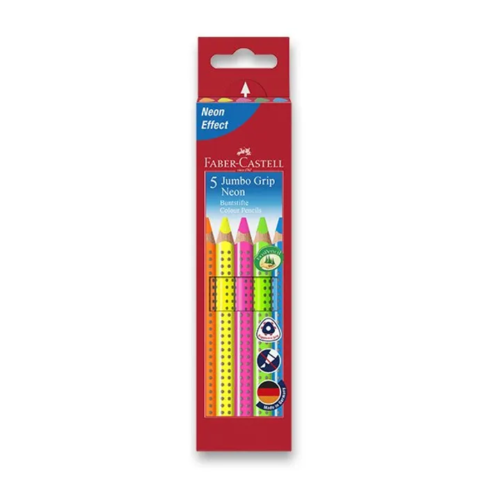 Hauptbild des Produkts Pastelky Faber-Castell 110994 Jumbo Grip Neon 5 barev