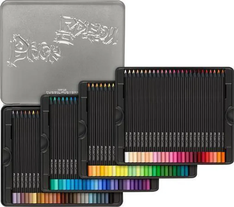 Hauptbild des Produkts Pastelky Faber-Castell 116490 Black Edition 100 barev, plechová krabička