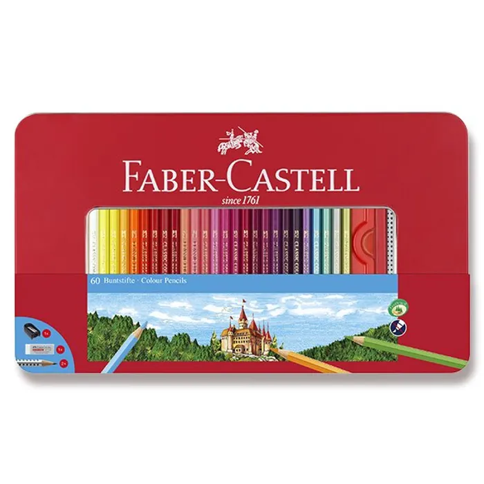 Hauptbild des Produkts Pastelky Faber-Castell 60 barev + příslušenství
