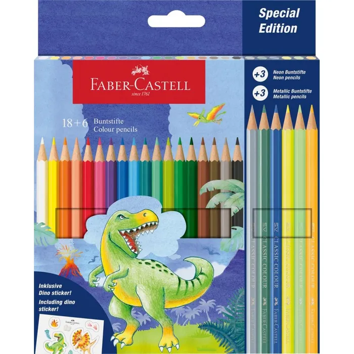 Hauptbild des Produkts Pastelky Faber-Castell Dinosaurus 24 barev