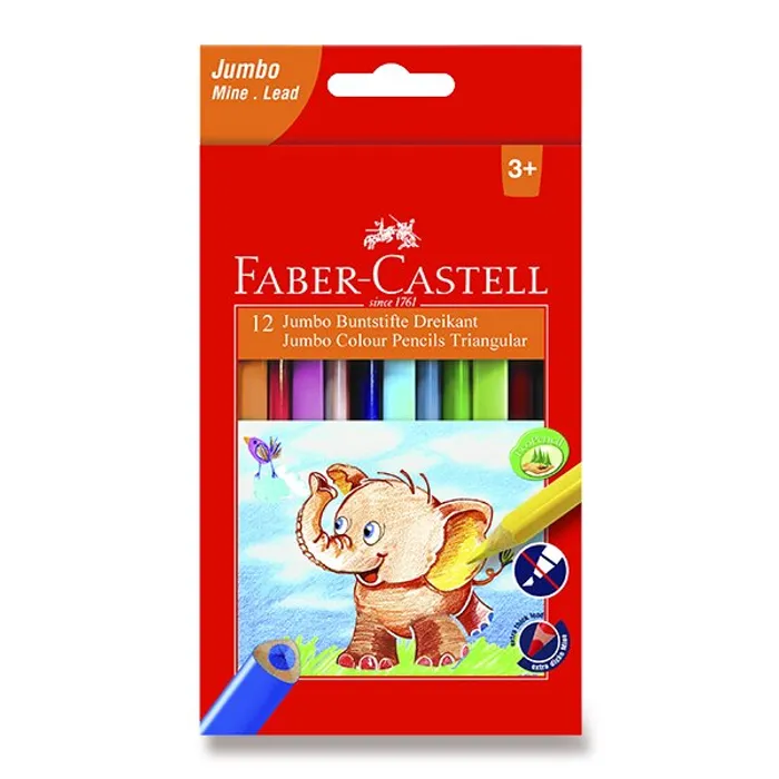 Hauptbild des Produkts Pastelky Faber-Castell Extra Jumbo 12 barev
