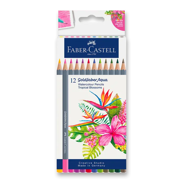 Hauptbild des Produkts Pastelky Faber-Castell Goldfaber Aqua Tropical Blossoms [12 ks]