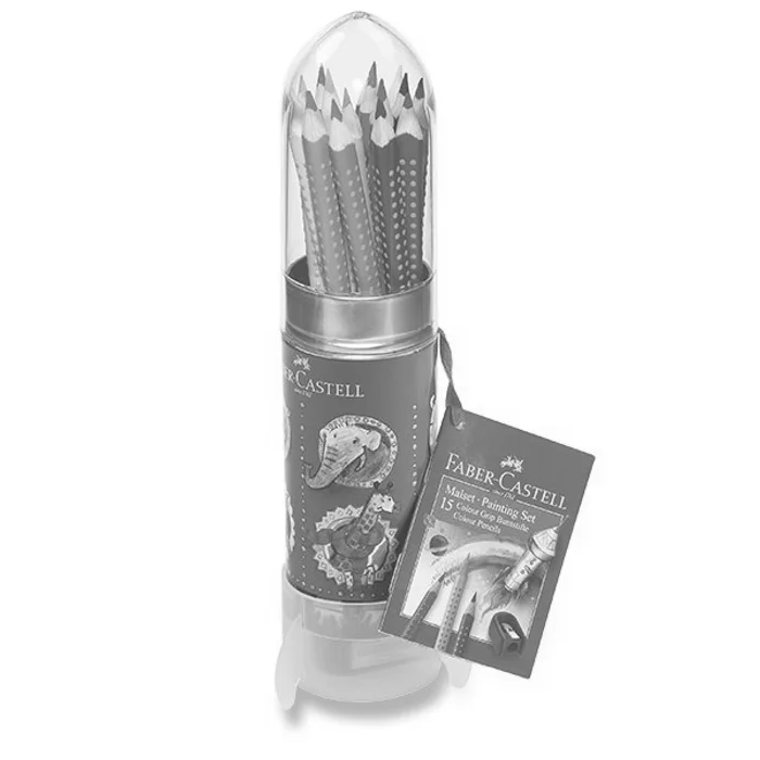 Hauptbild des Produkts Pastelky Faber-Castell Grip 2001 112457 dárková sada raketa, 15 barev