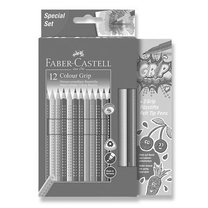 Hauptbild des Produkts Pastelky Faber-Castell Grip 2001 12 barev + 2 fixy