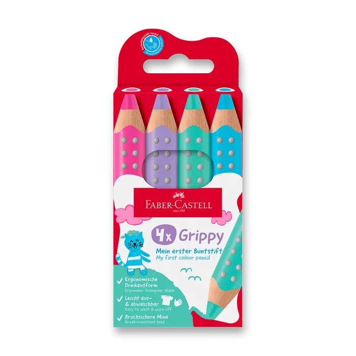 Hauptbild des Produkts Pastelky Faber-Castell Grippy Pastel [4 ks]