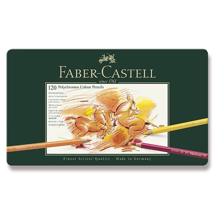 Hauptbild des Produkts Pastelky Faber-Castell Polychromos plechová krabička, 120 barev