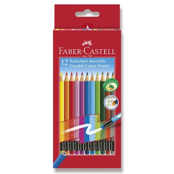 Hauptbild des Produkts Pastelky Faber-Castell s barevnou pryží 12 barev