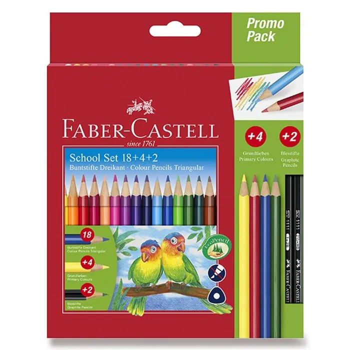 Hauptbild des Produkts Pastelky Faber-Castell trojhranné 18 barev