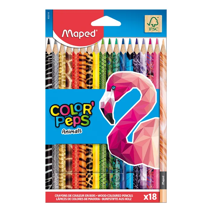 Hauptbild des Produkts Pastelky Maped Color´Peps Animals - 18 barev