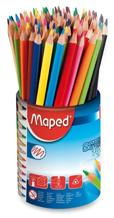 Hauptbild des Produkts Pastelky Maped Color'Peps - 72 kusů (6 x 12 barev) v dóze