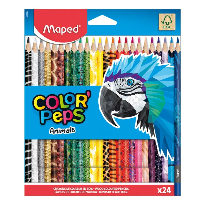 Hauptbild des Produkts Pastelky Maped Color'Peps Animals - 24 barev