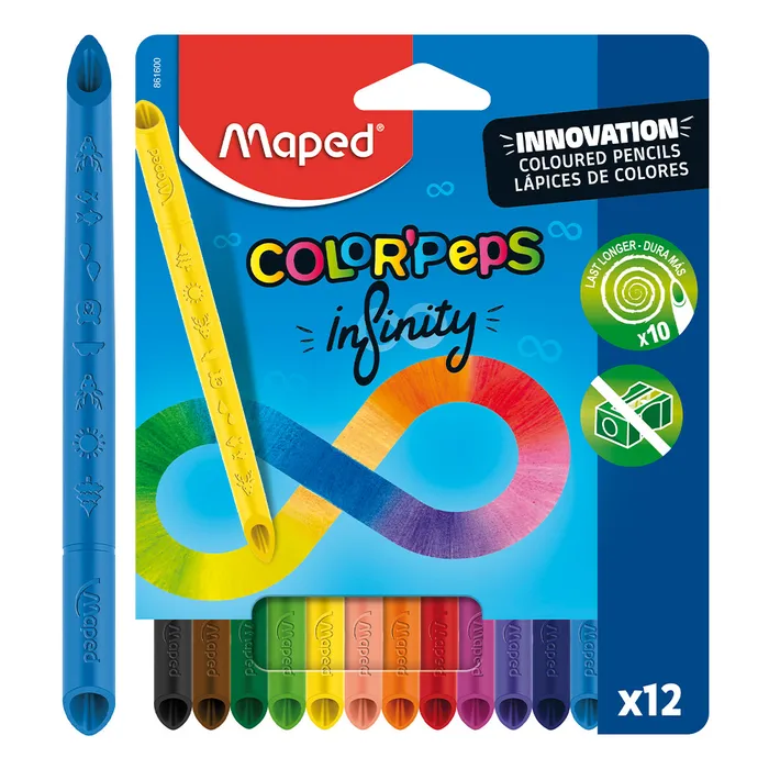 Hauptbild des Produkts Pastelky Maped Color'Peps Infinity 12 barev