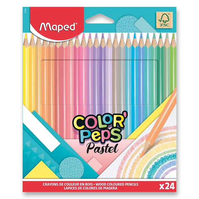 Hauptbild des Produkts Pastelky Maped Color'Peps Pastel - 24 ks