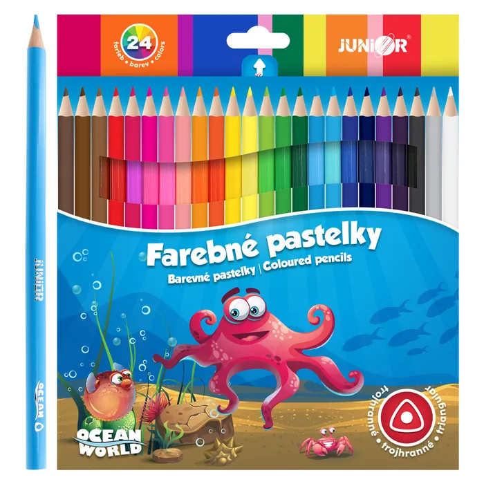 Hauptbild des Produkts pastelky Ocean World trojhranné 24 ks