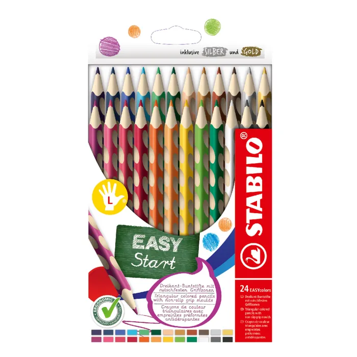 Hauptbild des Produkts Pastelky STABILO EASYcolors pro leváky - 24 ks sada